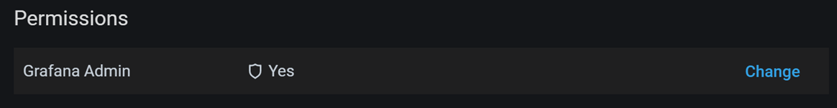 Server Admin Permissions section